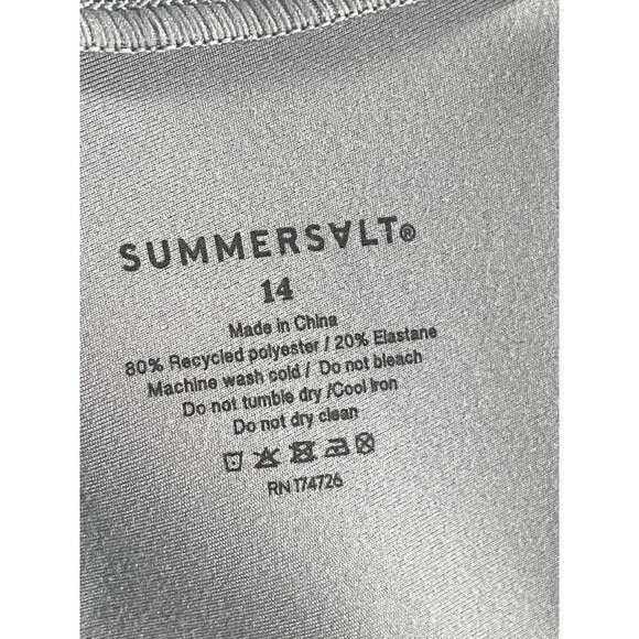 Summersalt Light Blue Leggings Sz 14 Athleisure Sporty - Picture 5 of 5